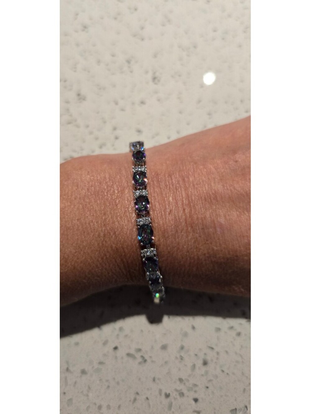Mystic Topaz Bracelet w/extender to 8"